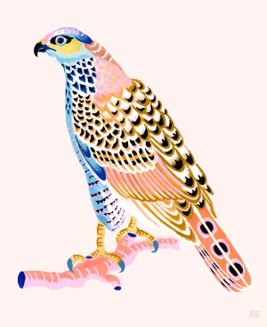 Fancy Hawk Contemporary Giclee Print by Sarah Gordon