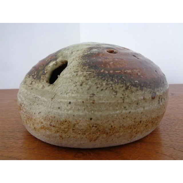 Beige Scandinavian Studio Ceramic Vase, 1960s For Sale - Image 8 of 11