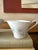 Contemporary 1950s Hutschenreuther Caribe Creamer and Covered Sugar Bowl German Porcelain White Blue Gray Platinum Rim Minimalist For Sale - Image 3 of 7