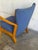 Blue Upholstered Beechwood Lounge Chair Danish Mid-Century Modern 1960s For Sale - Image 10 of 10