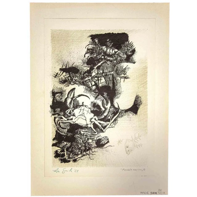 Fondale marino is an original contemporary artwork realized in 1965 by the italian contemporary artist leo guida (1992 -...