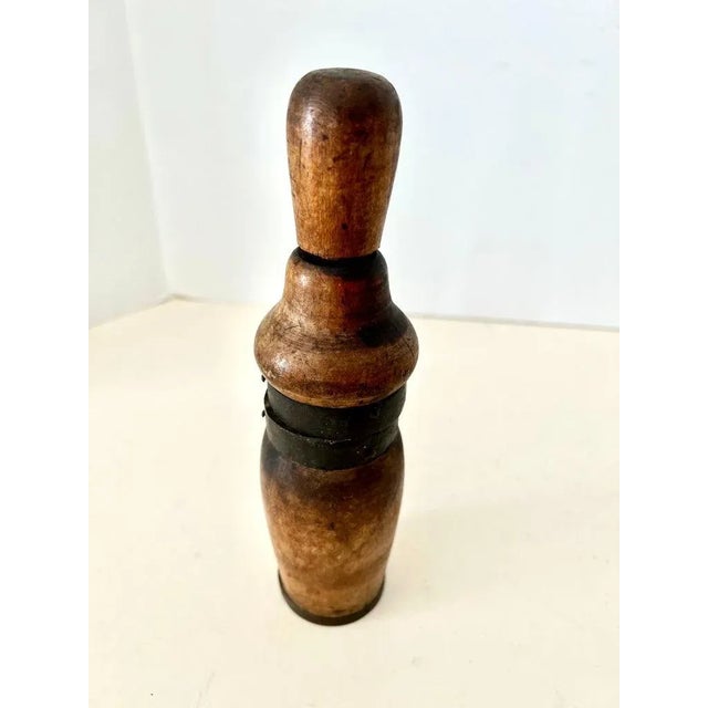 Rustic Patinated Wooden Kitchen Wine Tool and Decorative Piece For Sale - Image 3 of 11