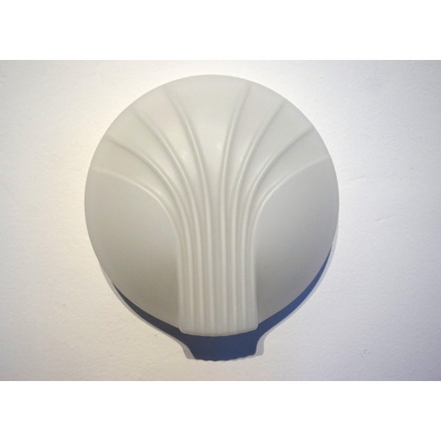 Art Deco Opal Glass Mussel Wall Lamps by Egon Hillebrand for Hillebrand Leuchten, 1960s, Set of 2 For Sale - Image 11 of 18