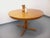 Vintage Round Dining Table in Blond Elm with Integrated Extension, 1970s For Sale - Image 13 of 14