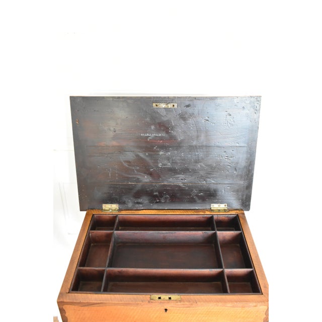 Antique Georgian Marquetry Inlay Work Table For Sale - Image 4 of 13