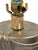 1980’s E. F. Chapman Dorothy Draper Trompe L’Oeil Style Silver Gray and Brass Lamp For Sale - Image 12 of 18