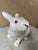 Ceramic Vintage Hand Painted Terra Cotta Rabbit For Sale - Image 7 of 12