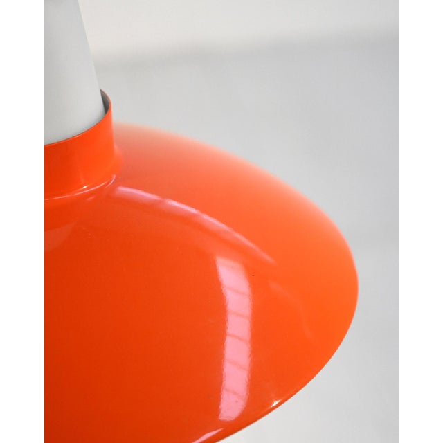 Orange Space Age Ceiling Lamp by Sven Middelboe for Nordisk Solar, 1970s For Sale - Image 8 of 10