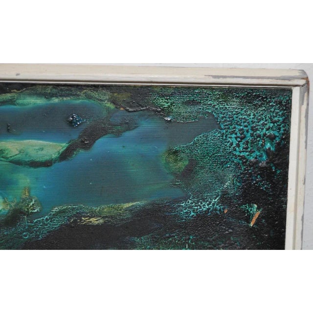 Wood Rita Robertson Abstract Oil Painting c.1961 For Sale - Image 7 of 10