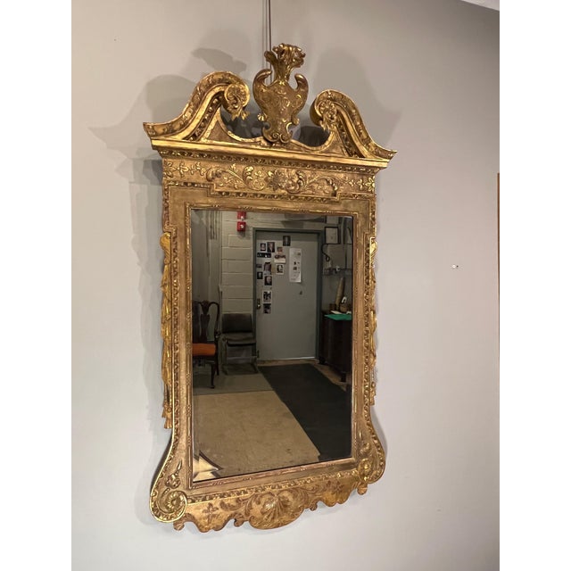 A George II Giltwood Mirror Circa 1740 For Sale - Image 4 of 12