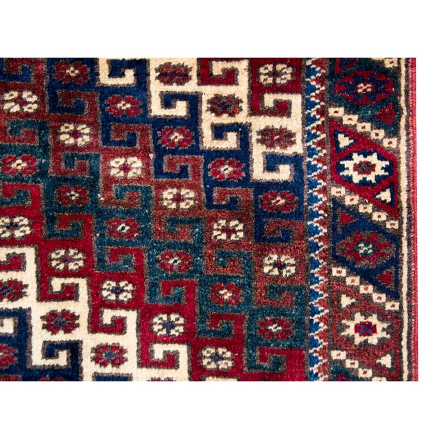 Burgundy Vintage Turkish Konya Rug For Sale - Image 8 of 13