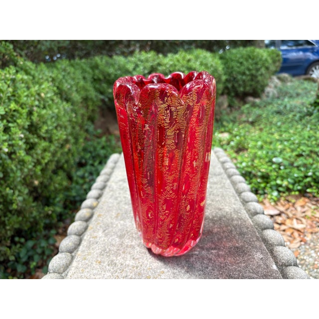 1980s Murano Glass Vase For Sale - Image 9 of 9