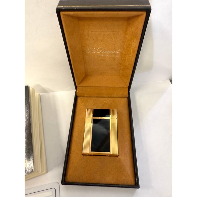 S.T. DuPont Laque De Chine Lighter with Box and Papers For Sale In Palm Springs - Image 6 of 12