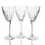 English Set of Three Royal Doulton Earlswood Lead Crystal Goblets 8.125" For Sale - Image 3 of 11