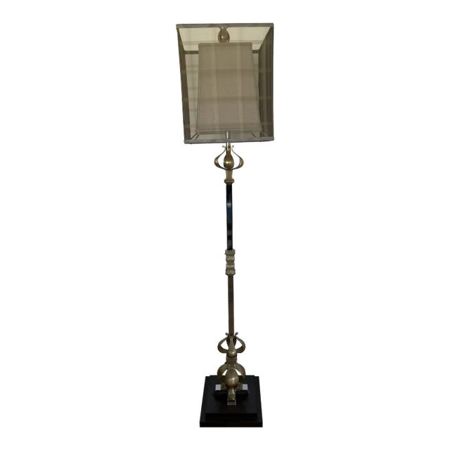 John-Richard Brass Floor Lamp For Sale