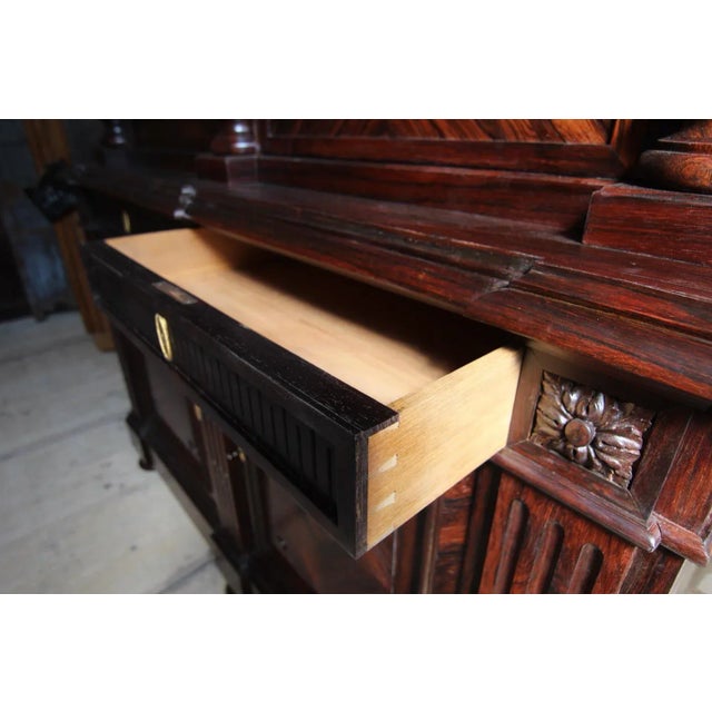 Classicist Top Cabinet in Rosewood, 19th Century For Sale - Image 12 of 18