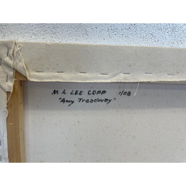 Chocolate 2008 “Young Reclining Woman” Portrait Oil Painting by Mary Alice Copp For Sale - Image 8 of 8