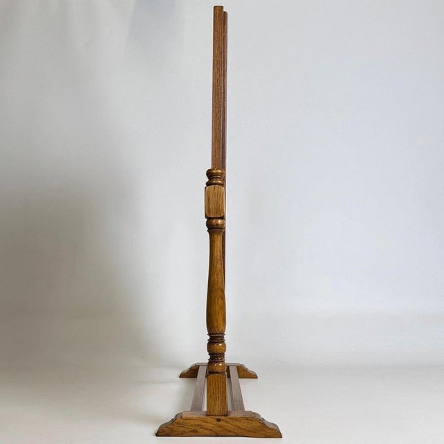 Antique English Oak Dressing Table Mirror, 1900s For Sale - Image 4 of 13