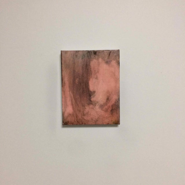 Study of After Images II by Yushi Dangami | Oil on canvas abstract depiction of soft colors For Sale
