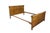 Victorian Antique 19th Century Late Victorian Quartersawn Oak Double Full Size Sleigh Bed For Sale - Image 3 of 18