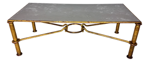Vintage Gilded Regency Coffee Table by Giovanni Banci for Hermès, 1960s