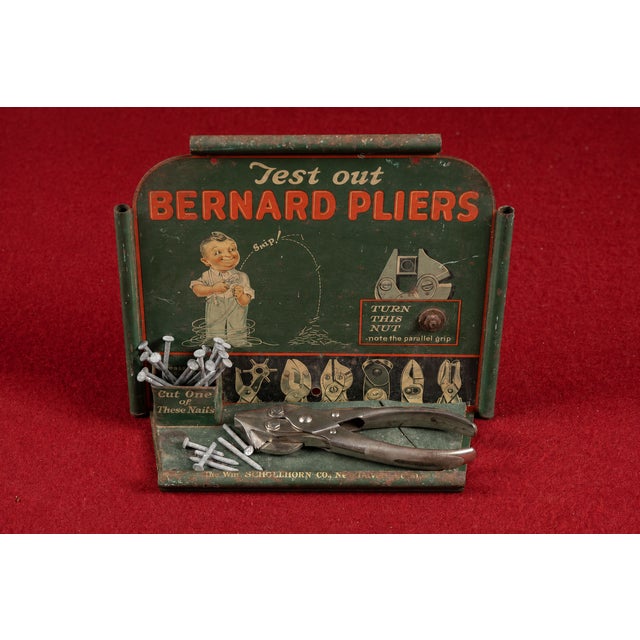 American Antique Bernard Pliers Countertop Point-of-Sale Display For Sale - Image 3 of 10