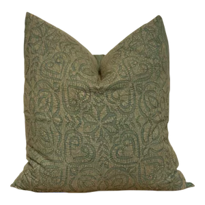 Pigment Green Handmade Pillow Cover