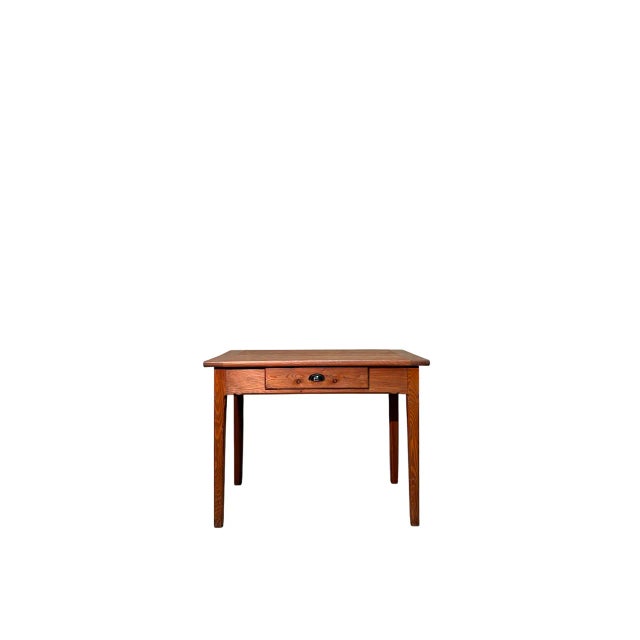 Rustic Antique Writing Desk in Larch, 1900 For Sale - Image 3 of 4