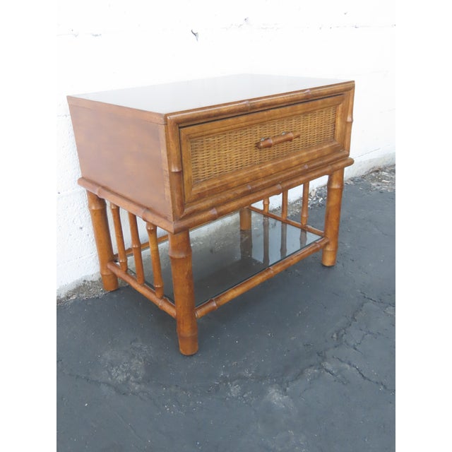 American of Martinsville Hollywood Regency Bamboo Nightstands a Pair 6449 For Sale - Image 13 of 18