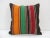 Handmade Orange, Green and Red Striped Turkish Kilim Pillow Cover For Sale - Image 4 of 4