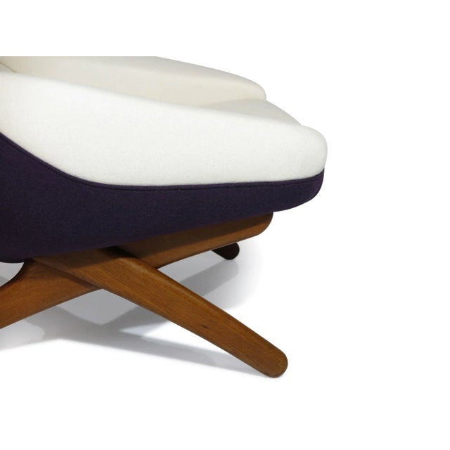 Purple Illum Wikkelso for Mikael Laursen Danish Lounge Chair and Ottoman For Sale - Image 8 of 11