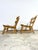 Pair of Dittmann & Co Brutalist Fireplace Oak Danish Modern Chairs For Sale - Image 4 of 10