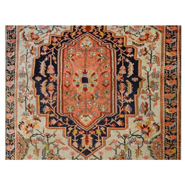 Persian Wild Early 20th Century Sarouk Farahan Rug For Sale - Image 3 of 9