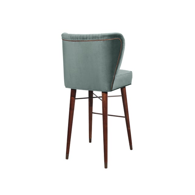 Forest Green Visconti Bar Chair by Ottiu For Sale - Image 8 of 9