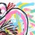 Abstract Wild Heart - Original Western Heart Acrylic Painting on Paper by Jesse Black For Sale - Image 3 of 6