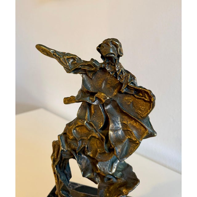Salvador Dalí­, Large Original Surrealist Bronze Marble Sculpture Alma Del Quijote Salvador Dali For Sale In Miami - Image 6 of 18
