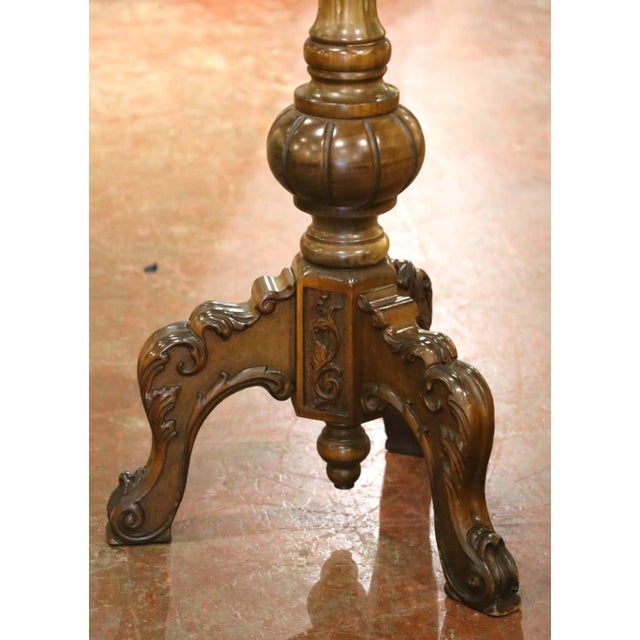 Early 20th Century Early 20th Century French Louis XV Walnut and Wrought Iron Hall Tree For Sale - Image 5 of 9