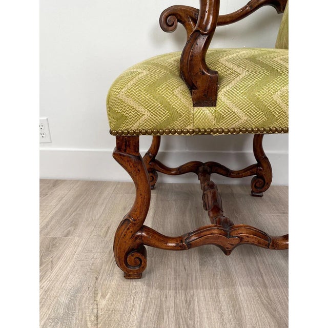 17th Century Circa 1650 Louis XIV Armchairs, France, a Pair For Sale - Image 5 of 10