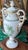 Chinese Large Herend Hungarian Porcelain Chinese Bouquet Urn - 14.5” Green For Sale - Image 3 of 7
