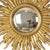 Mid-Century Modern Vintage Gold-Leaf Gilt Sunburst Convex Mirror, 1960s For Sale - Image 3 of 18