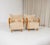Beige Swedish Modern Sheepskin Lounge Chairs, 1940s, Set of 2 For Sale - Image 8 of 12