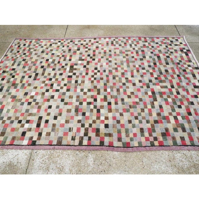Mid 20th Century Galerie Shabab Collection Mid-20th Century Turkish Anatolian Accent Rug For Sale - Image 5 of 9