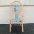 Wood Vintage Peacock Style Chair With Rattan Reed, Bent Wood Swirls and Tropical Palm Upholstery For Sale - Image 7 of 13