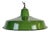 Industrial Green Enamel Factory Pendant Lamp, 1960s For Sale