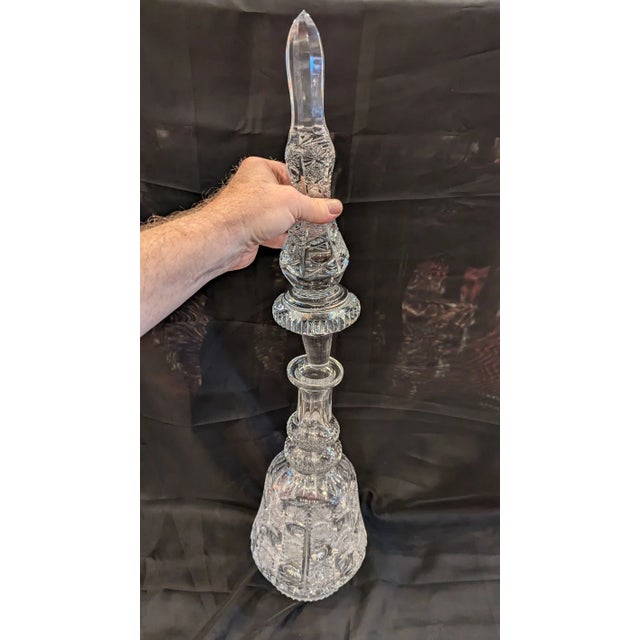 Large 1980s Cut Crystal Decanter For Sale - Image 11 of 11
