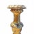 Brass Late 20th Century Hand Carved Wood Candlestick From India, in Gilt Rustic Finish For Sale - Image 8 of 11