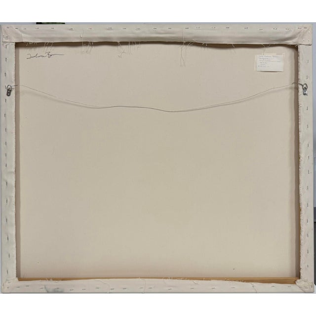 Green 2007, Backyard Series I, Contemporary Abstract Expressionist Landscape, Acrylic Paint and Charcoal on Canvas, Artist Louise Freshman Brown For Sale - Image 8 of 8