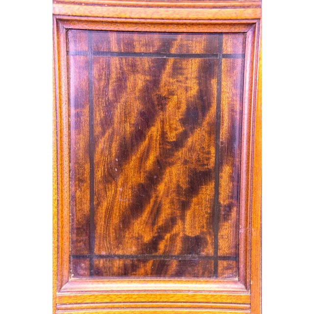 Late 19th Century English Victorian Hanging Mahogany Cabinet With Gilt Details For Sale - Image 13 of 16