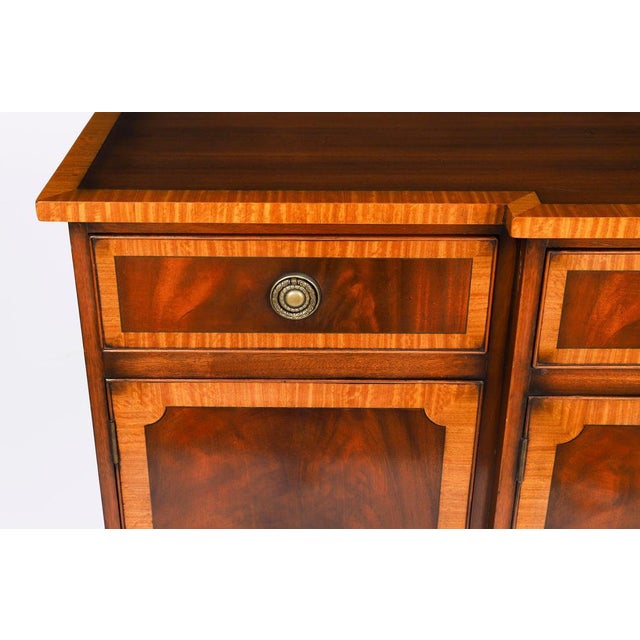 Vintage Flame Mahogany Sideboards from Harrods, Late 20th Century, Set of 2 For Sale - Image 5 of 18