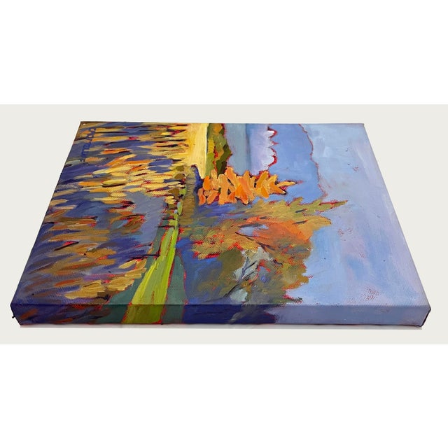 2020s 2025 Contemporary Impressionist Autumn Field Landscape Oil Painting by Catherine J. Martzloff For Sale - Image 5 of 7